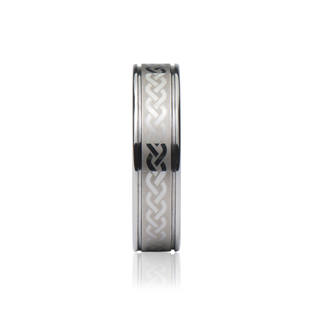Ring - Inseparable - Tungsten Natural High Gloss Finish 6mm 8mm - 5