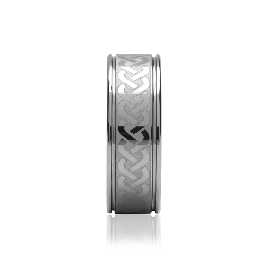 Ring - Inseparable - Tungsten Natural High Gloss Finish 6mm 8mm - 3