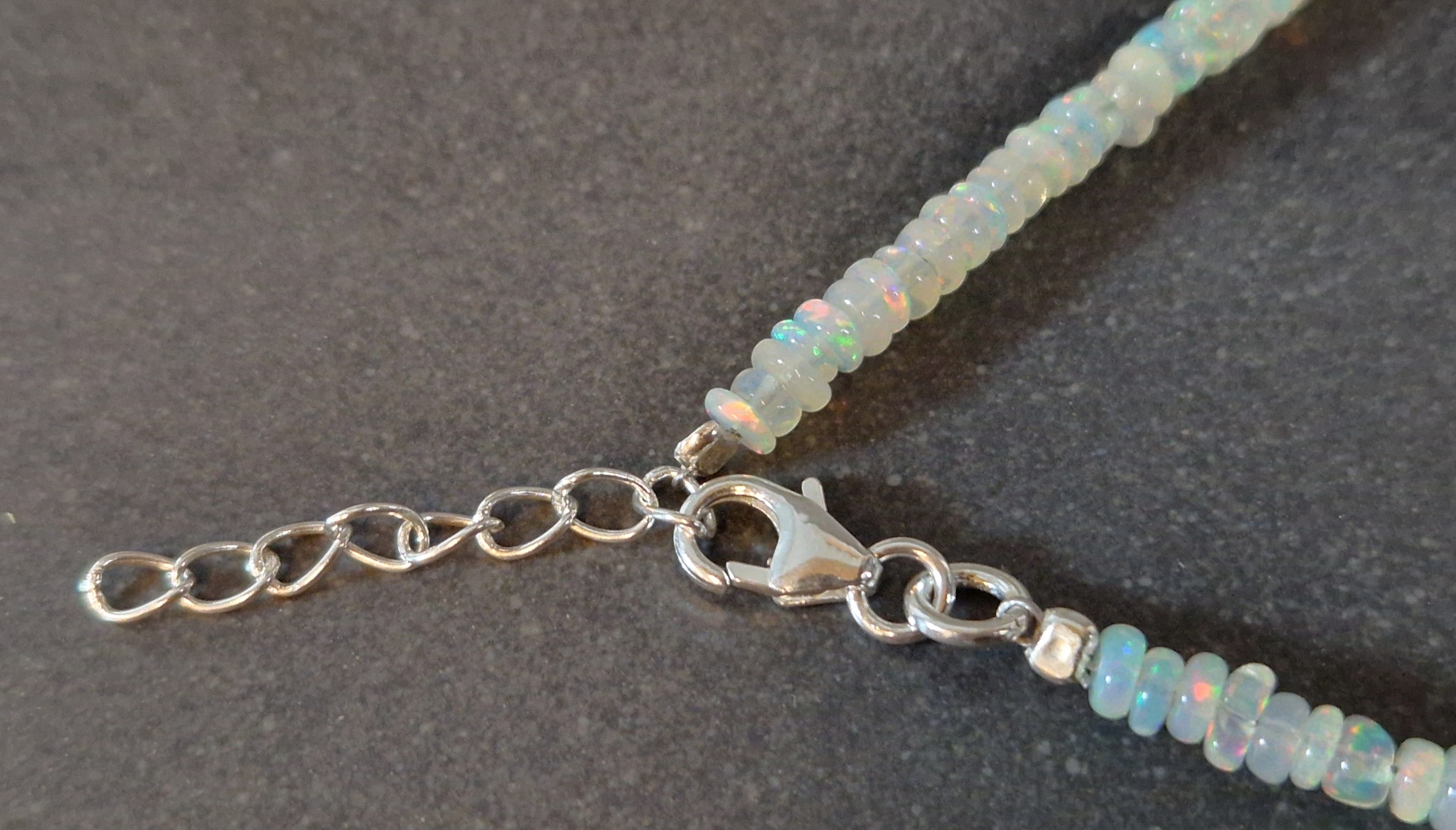 Äkta Opal Pärla Halsband, Graderat  - 4
