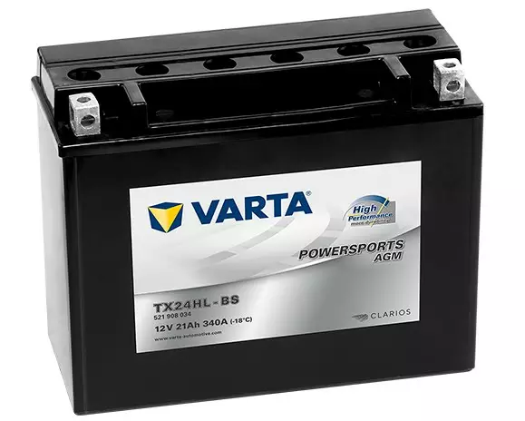 Varta YTX24HL-BS/YTX24HL-BS 21Ah 340A 205x90x164 - +