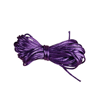 Satinsnöre rattail 2 mm – lila