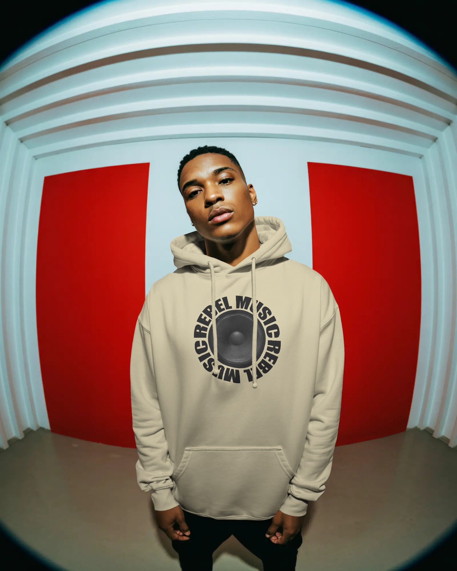 Rebel Music Hoodie Natural