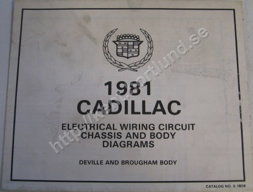 1981 Cadillac Electrical wiring circuit Chassis and Body diagrams