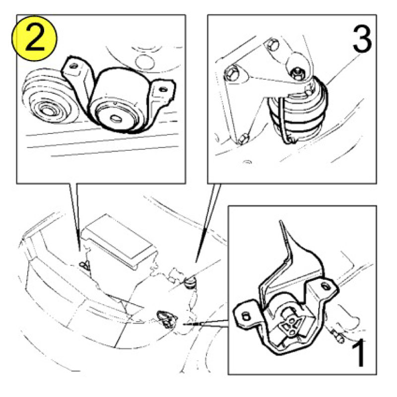 Engine mount (2) - 2