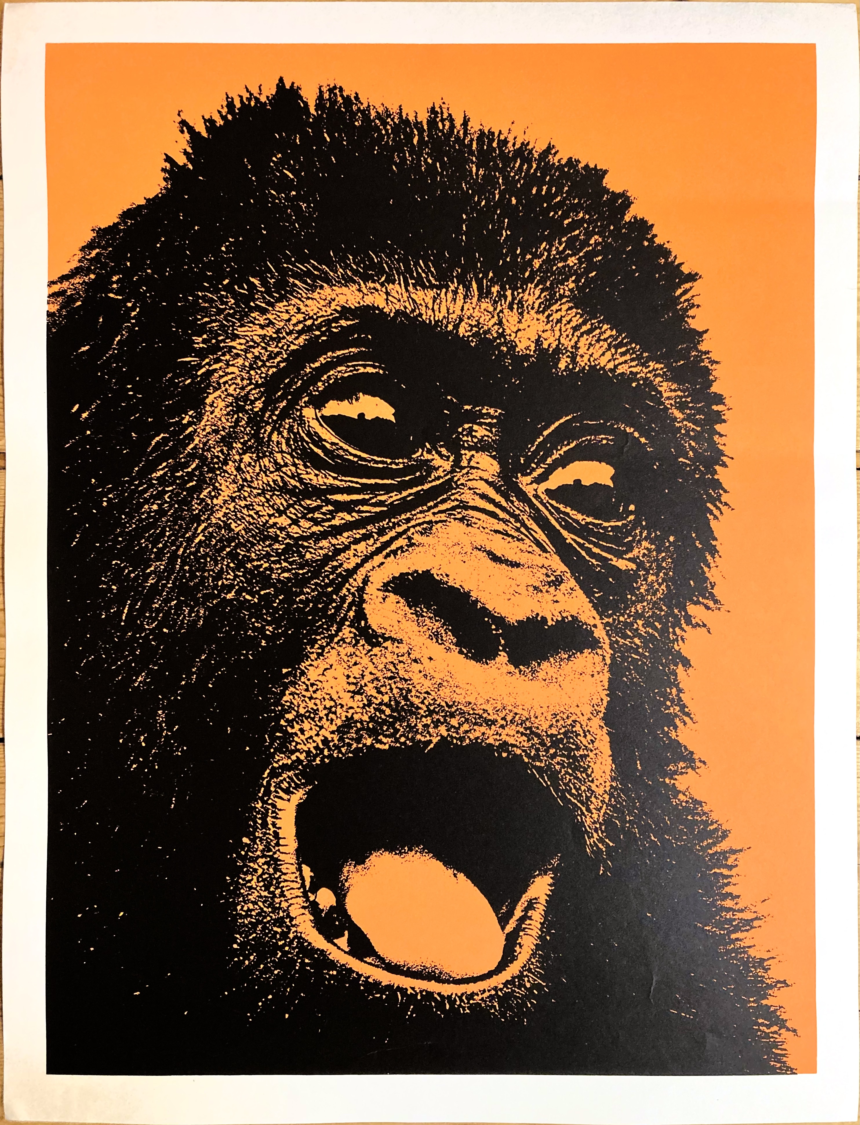 G.L. UNIT - Orangutang! KONSUM - "Ape" (ca 1970) Black / orange