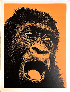 G.L. UNIT - Orangutang! KONSUM (ca 1970) Svart / orange