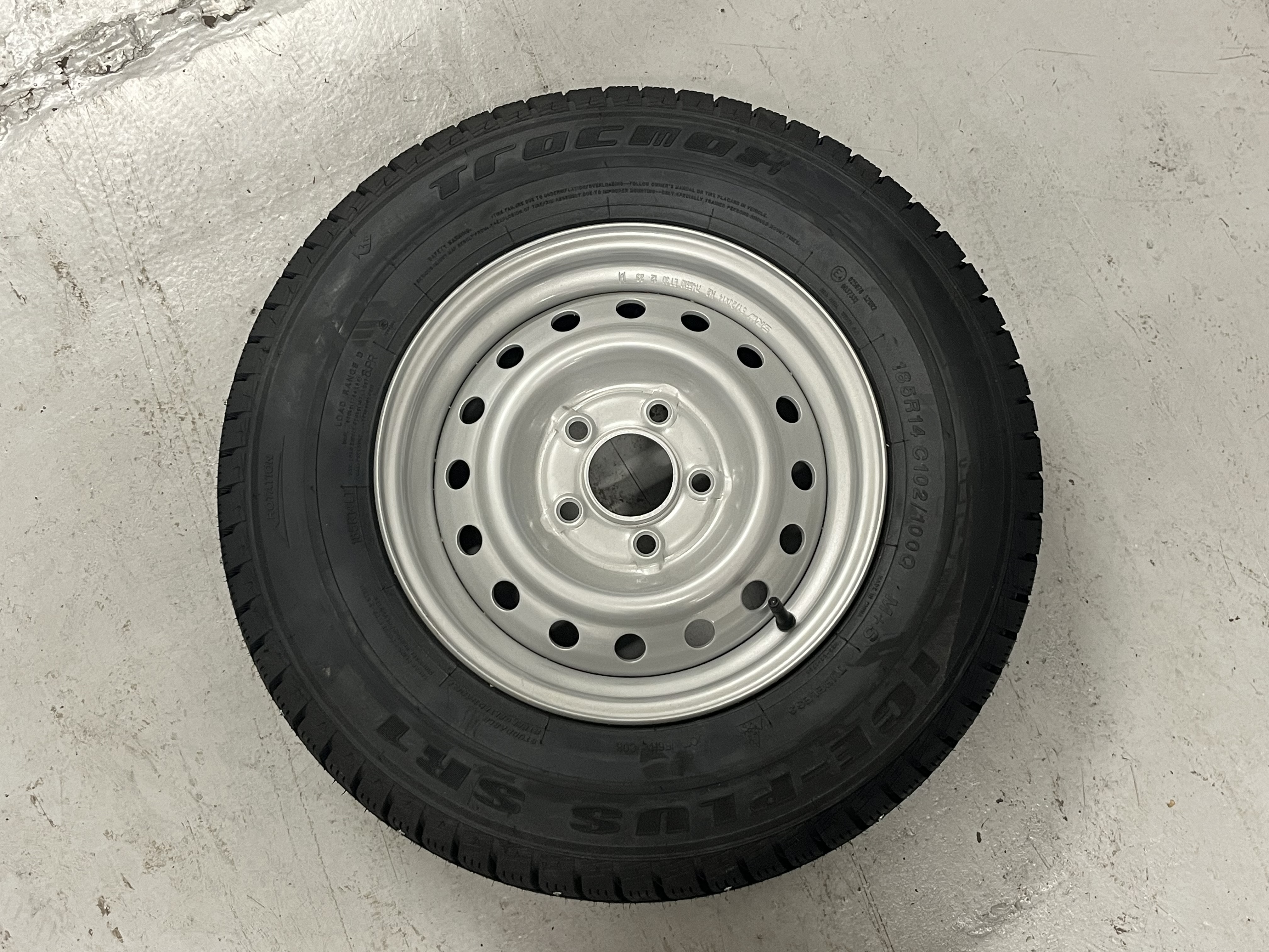 Dubbhjul 185/80 R14 C8 5 bult - 2