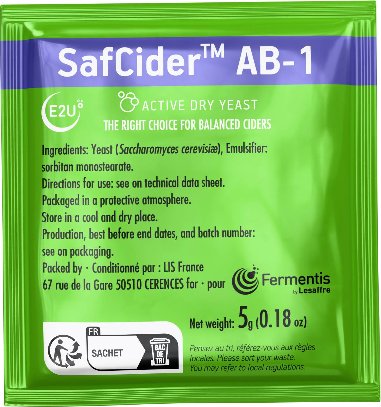 Fermentis SafCider AB-1, 5 g
