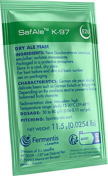 38-pack, Fermentis SafAle K-97, 11.5 g