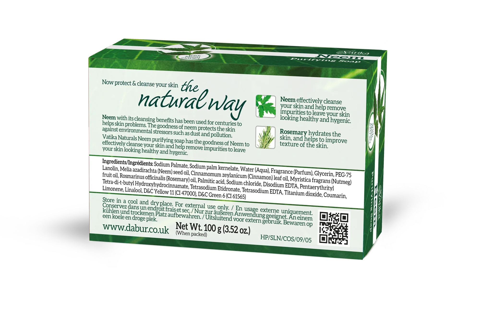 Neem Tvål 100g, Dabur - 2
