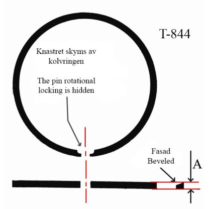 Männänrengas Suzuki K50 / TS50 ja Honda MT50 / MB50 45mm - 2