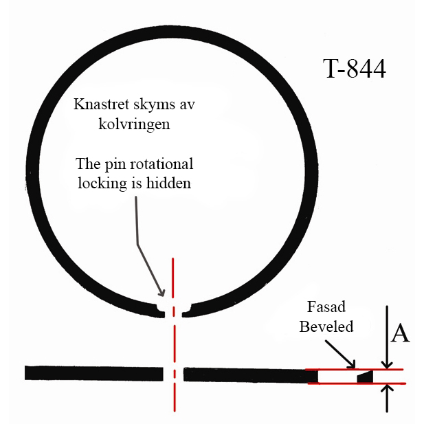 Männänrengassarja 39×1,5mm Honda MT50/MB50:een - 2