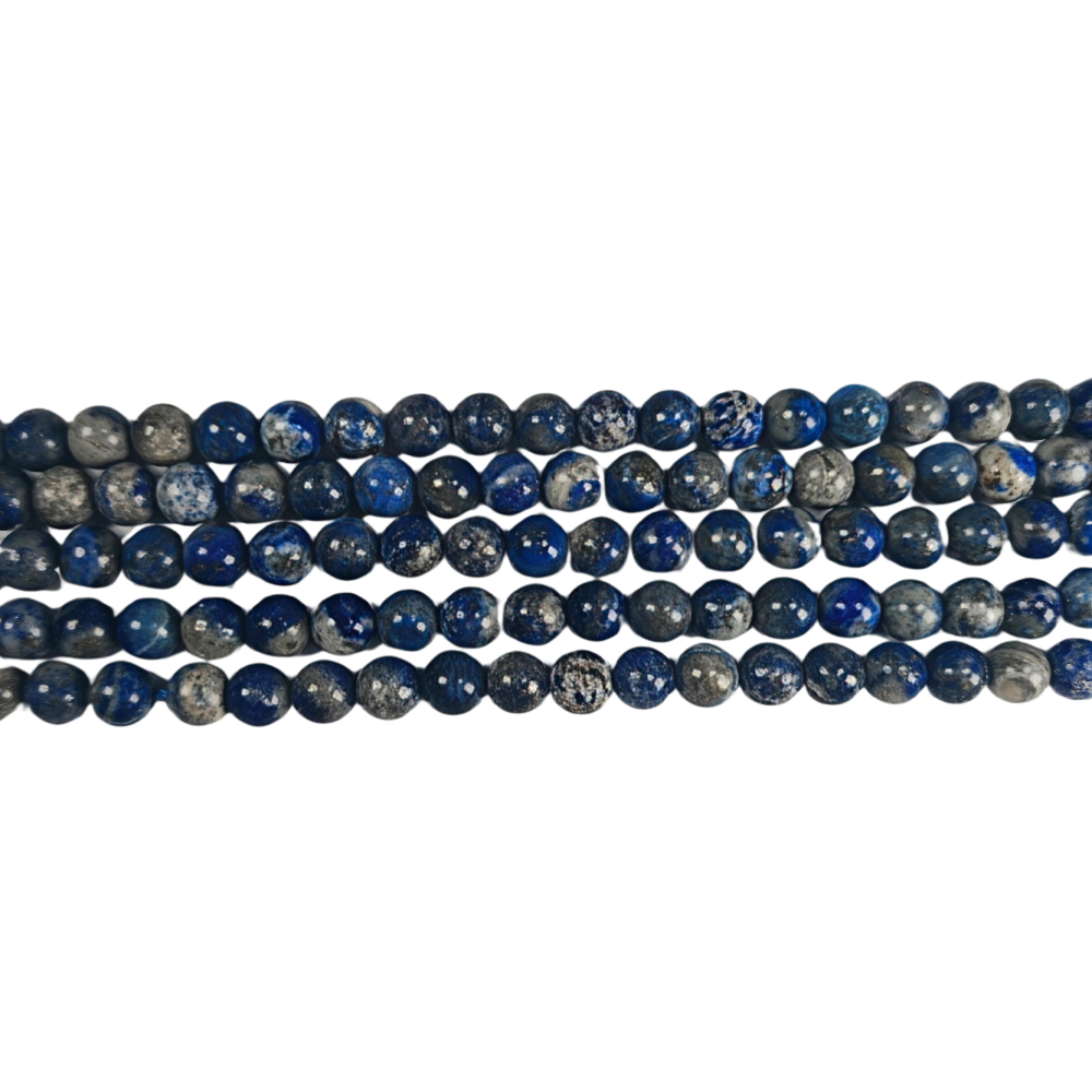 Lapis lazuli – runda pärlor 8 mm, ca 46st - 4