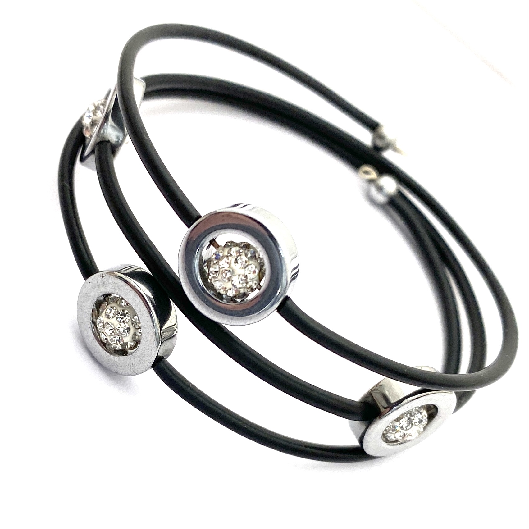 Armband Donna Silver Hematit kristaller 