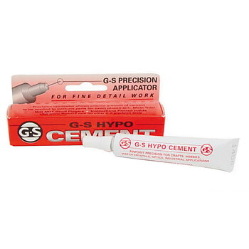 G-S Hypo Cement smyckeslim 9 ml med tunn precisionspip för pärlor, metall, glas och elastisk tråd.