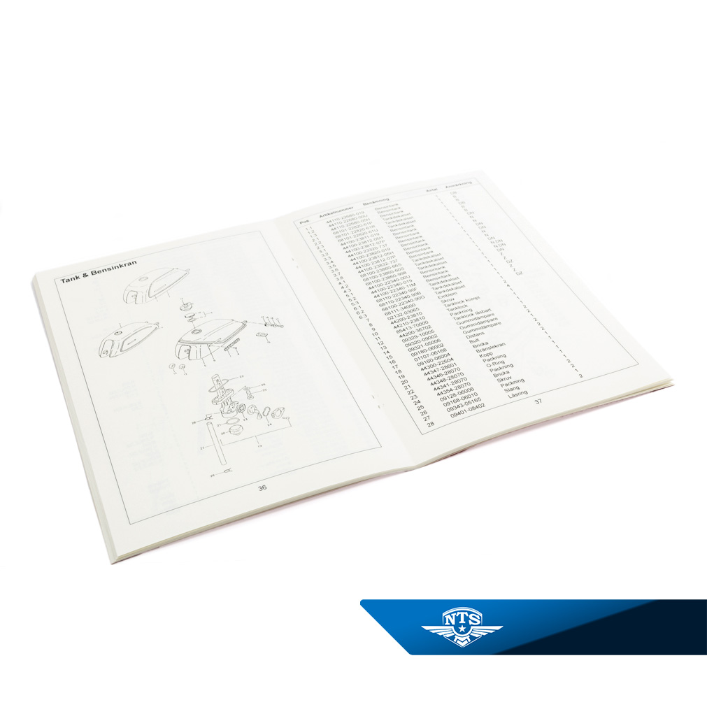 Reservedelskatalog Suzuki K50 1977- - 2