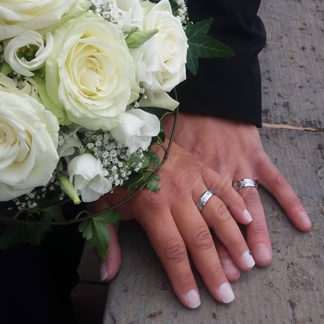 Ring - Exquisite Design Tungsten Matt Band in Silver - FB1000 - 4