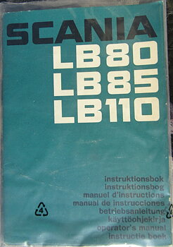 1970 Scania LB 80 LB 85 LB 110 Instruktionsbok