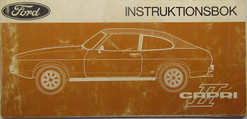 1975 Ford Capri II Instruktionsbok
