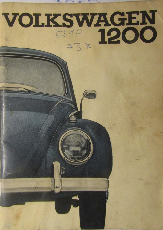 1964 Volkswagen 1200 Instruktionsbok