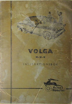 1960 Volga M-21-K Instruktionsbok