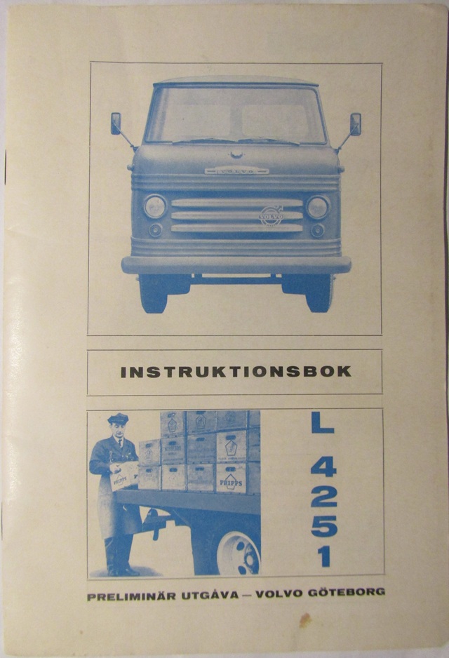1964 Volvo L 4251 Instruktionsbok 3.64