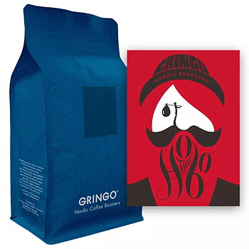 Gringo Nordic - The Hobo - Brasilien, Indien & Colombia - Mörkrostade hela espressobönor - 5kg STOR PÅSE