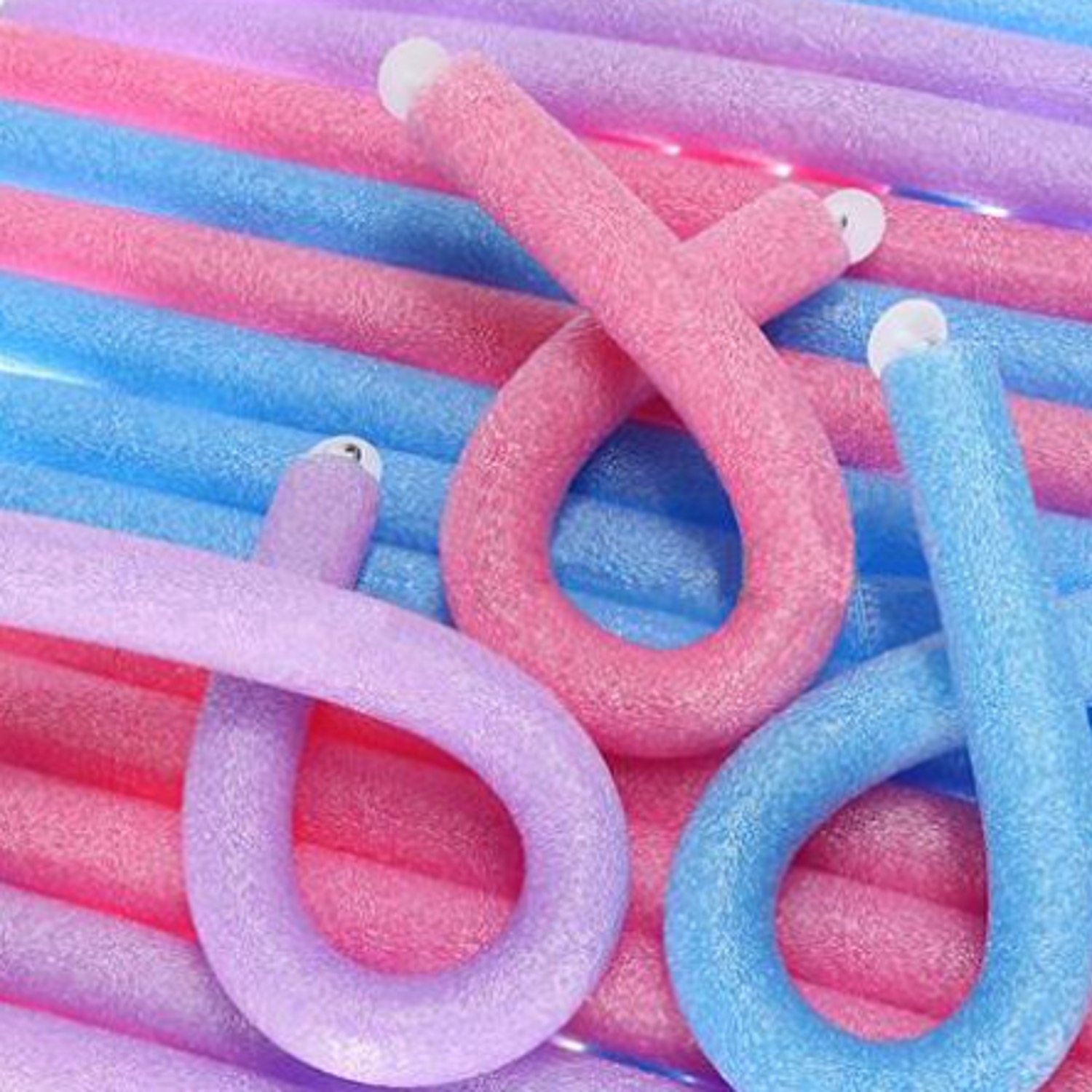 10 pack skumgummirullar, locka håret - 3