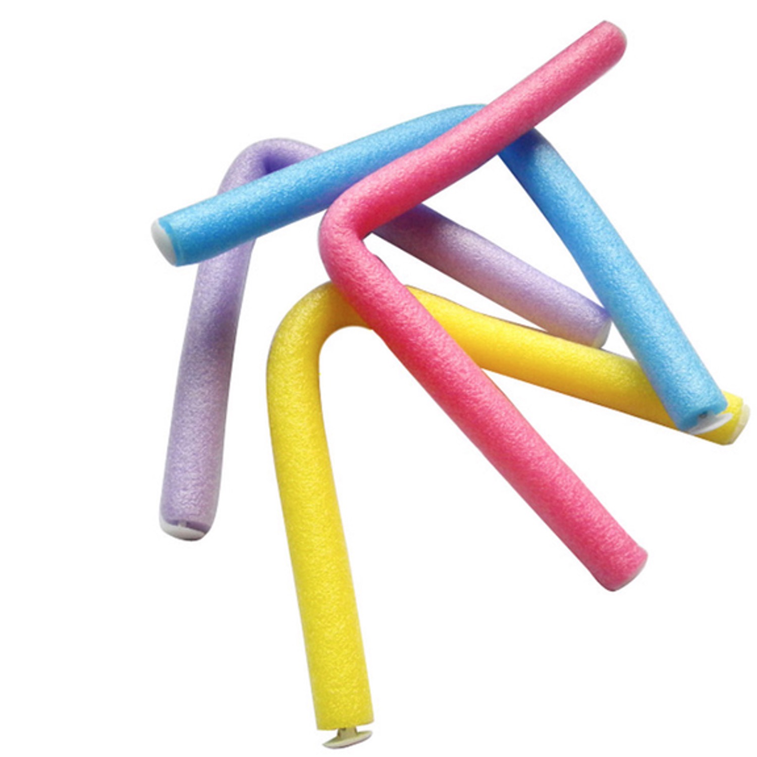10 pack skumgummirullar, locka håret