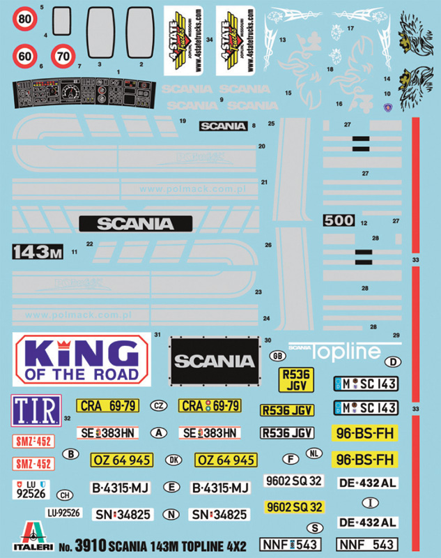 Scania 143M Topline 4x2, 1/24 - 3
