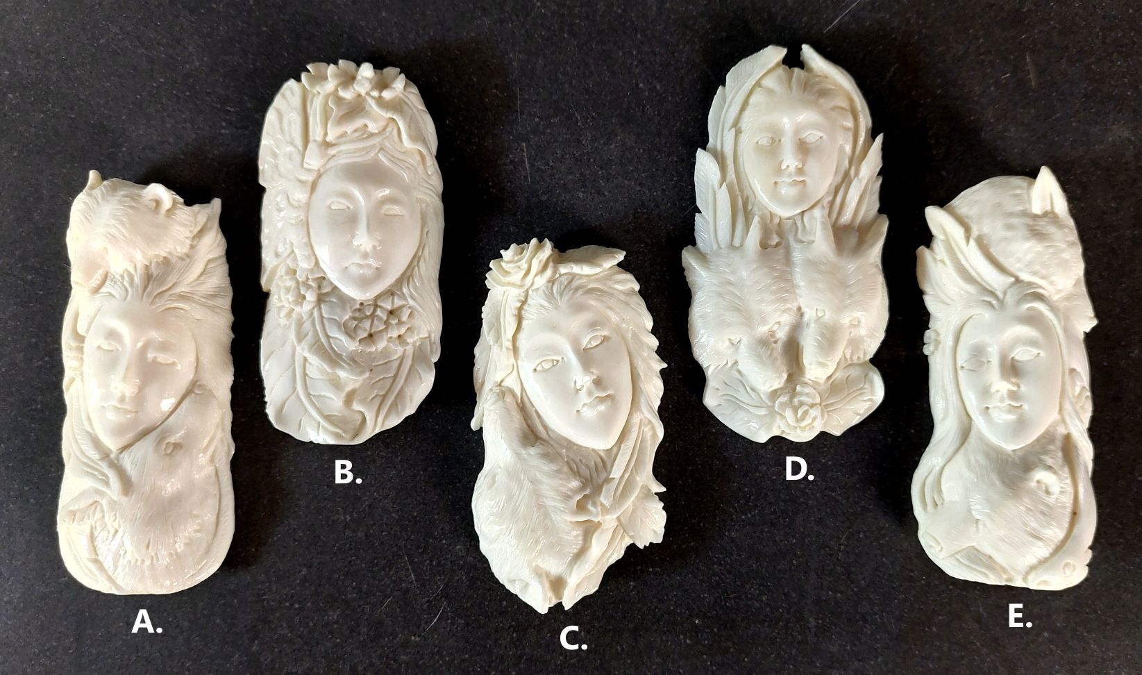 Kraftdjur Amulett i Ben