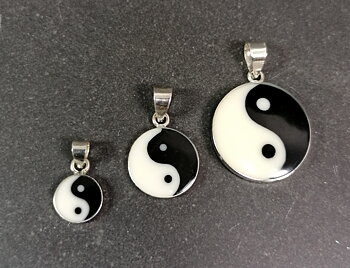 Yin Yang hänge i Silver