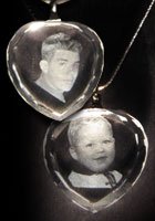 Pendentif Cristal 2D Coeur 2,5x2,2x0,8 cm