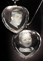 Pendentif Cristal 2D Coeur 2,5x2,2x0,8 cm