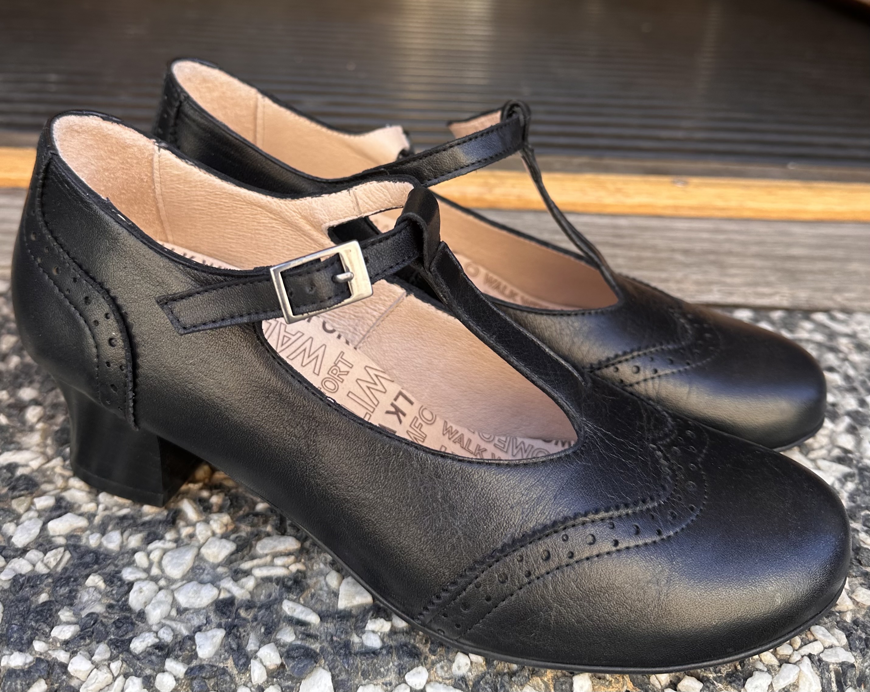 Brako sko modell Minthy i svart,  40-tal  stil, vintage, Mary Jane - 2