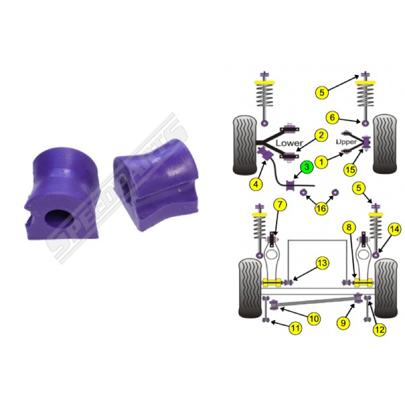 Anti roll bar bush (3) - 2
