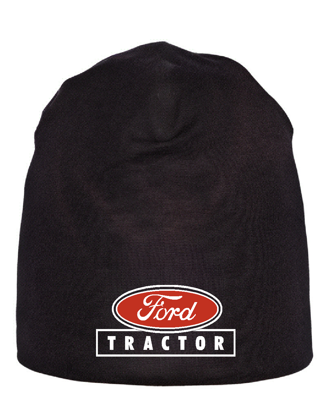 Svart mössa med klassisk logo i rött för traktorälskaren som föredrar Ford 
