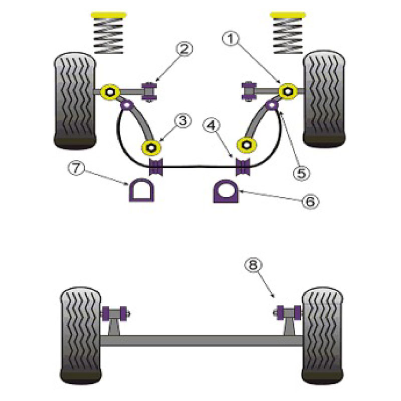 Front track control arm inner bush (2) - 2