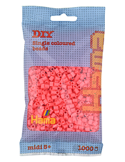 Hama 207-44 midi helmet 1000kpl pastelli punainen