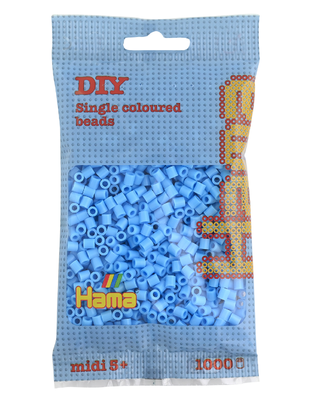 Hama 207-46 midi beads 1000pcs pastel blue