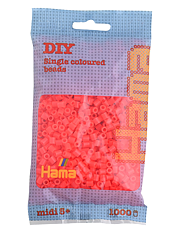 Hama 207-35 midi helmet 1000kpl neon punainen