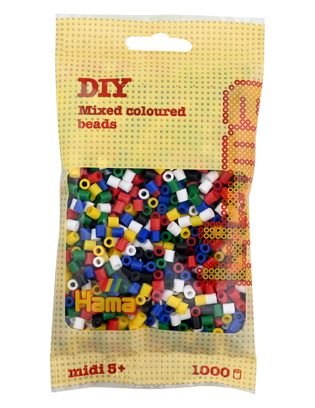 Hama 207-66 midi pärlor 1000st 6 färger