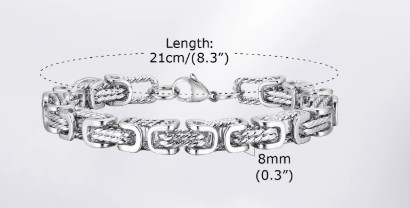 Kungslänk Byzantine Armband 10mm - 3