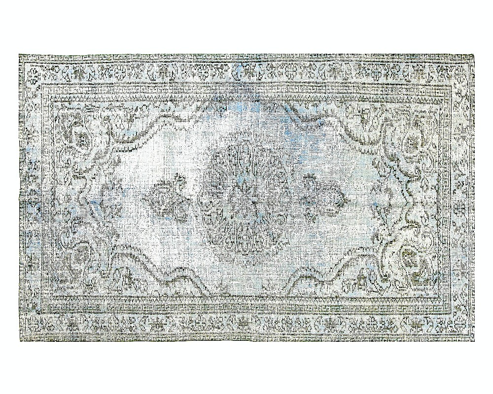 Unik vintage matta Ice Blue 139 x 236 cm