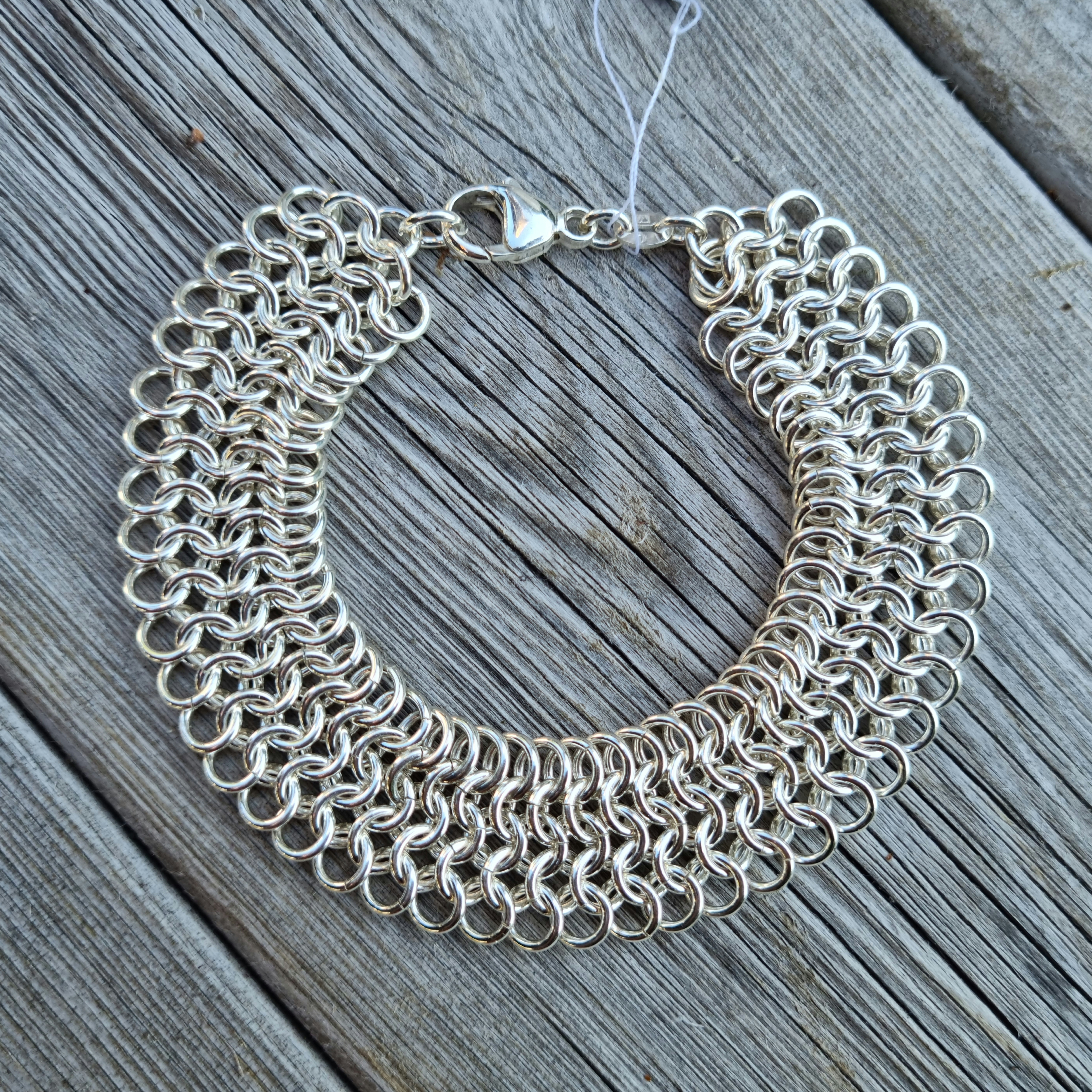 Brynjekedja - armband - 925 sterling silver - 4