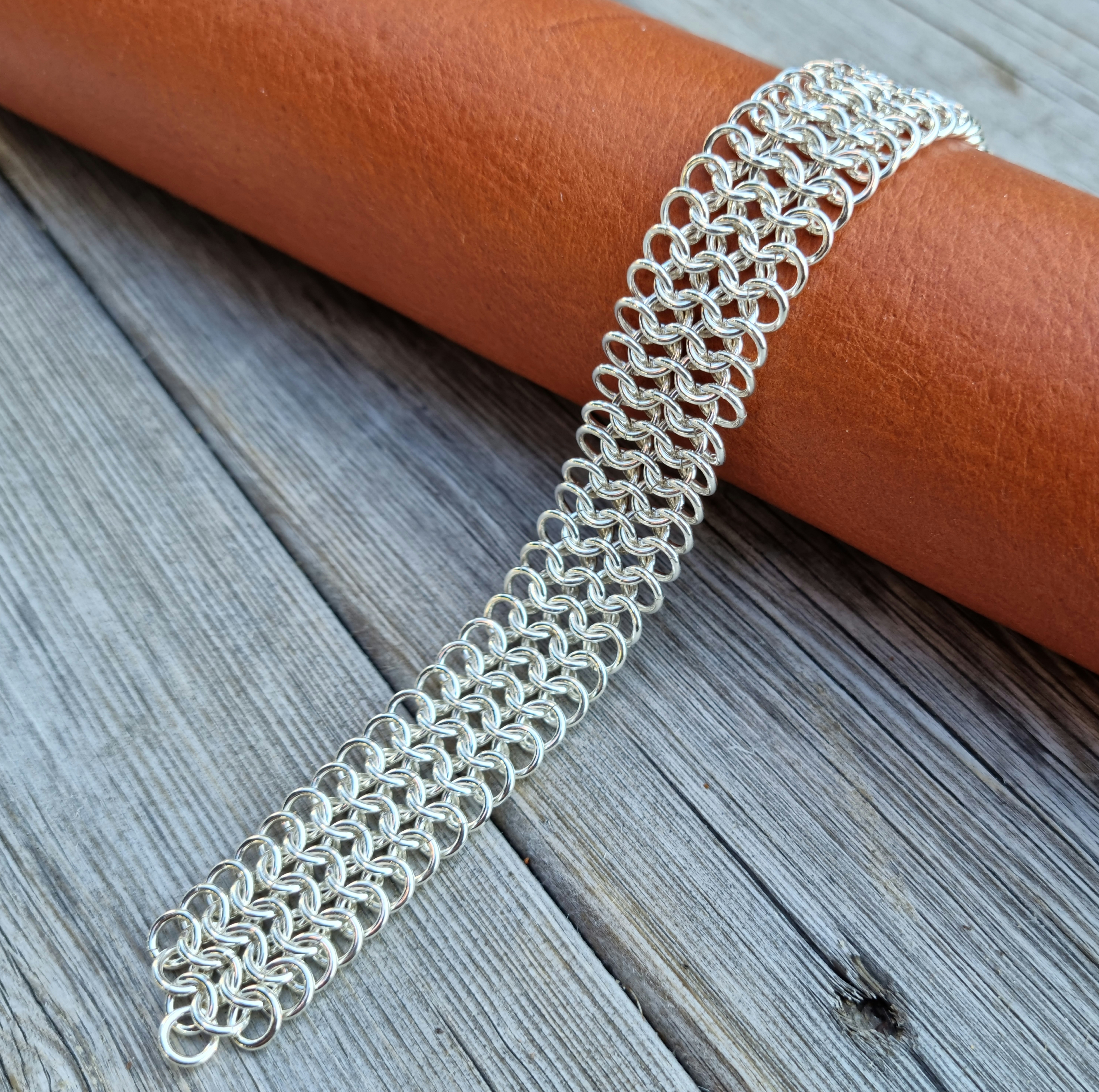 Brynjekedja - armband - 925 sterling silver - 3