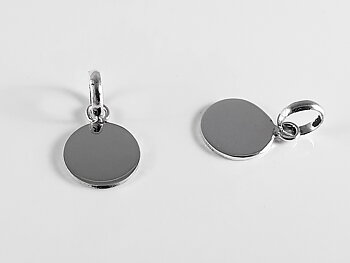 Silvertag rund 8mm-ss STYCK 925-silver
