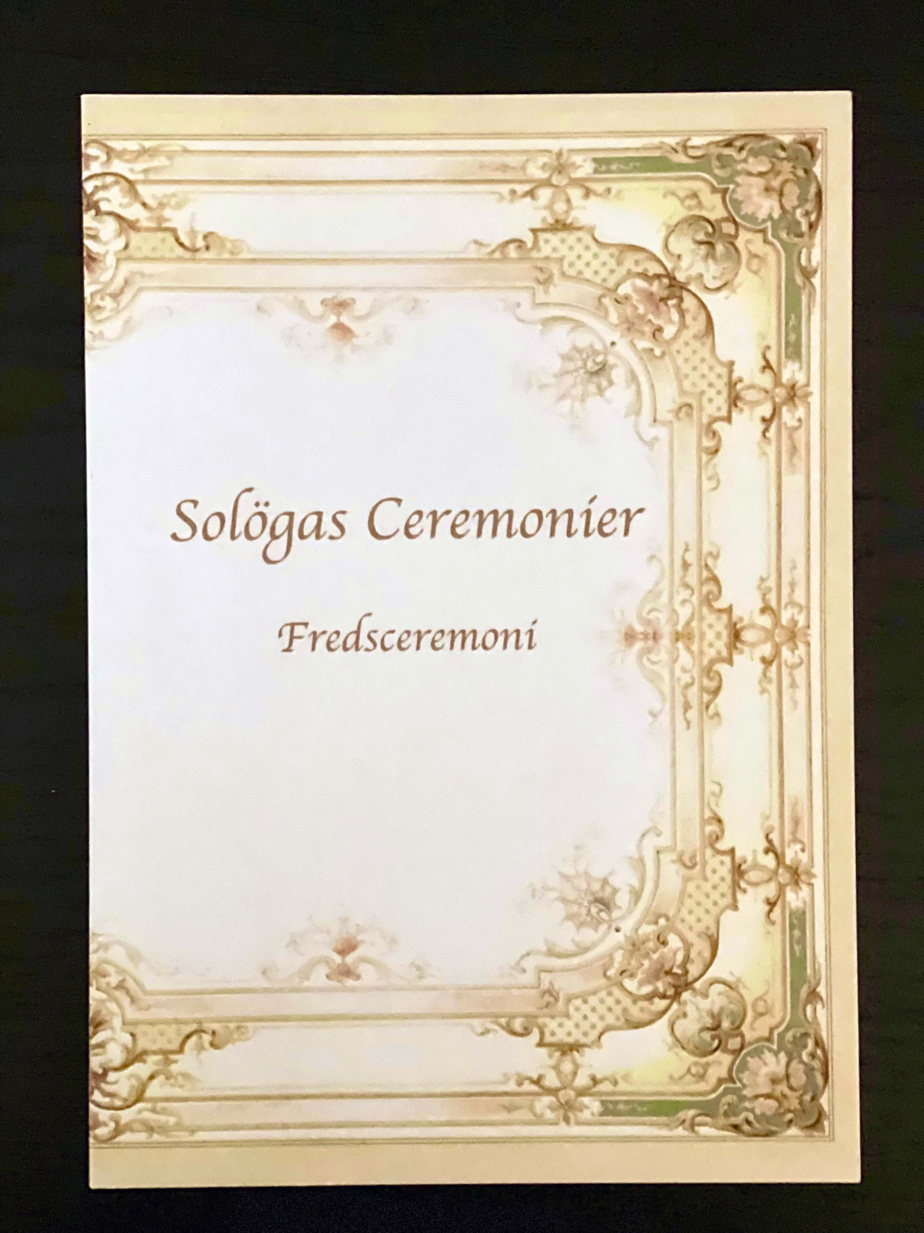 Fredsceremoni - Ceremonikort