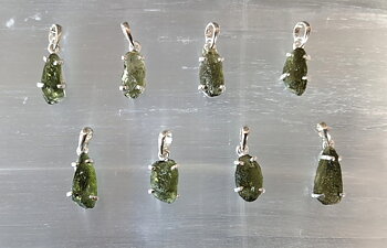 Moldavit Hänge i Silver