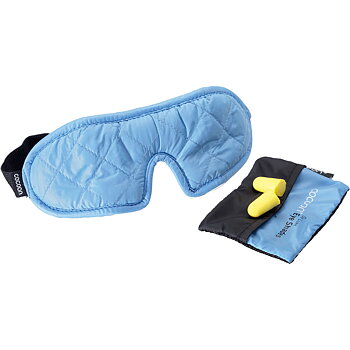 Sovmask + öronproppar - COCOON De Luxe Eye Shades Light Blue